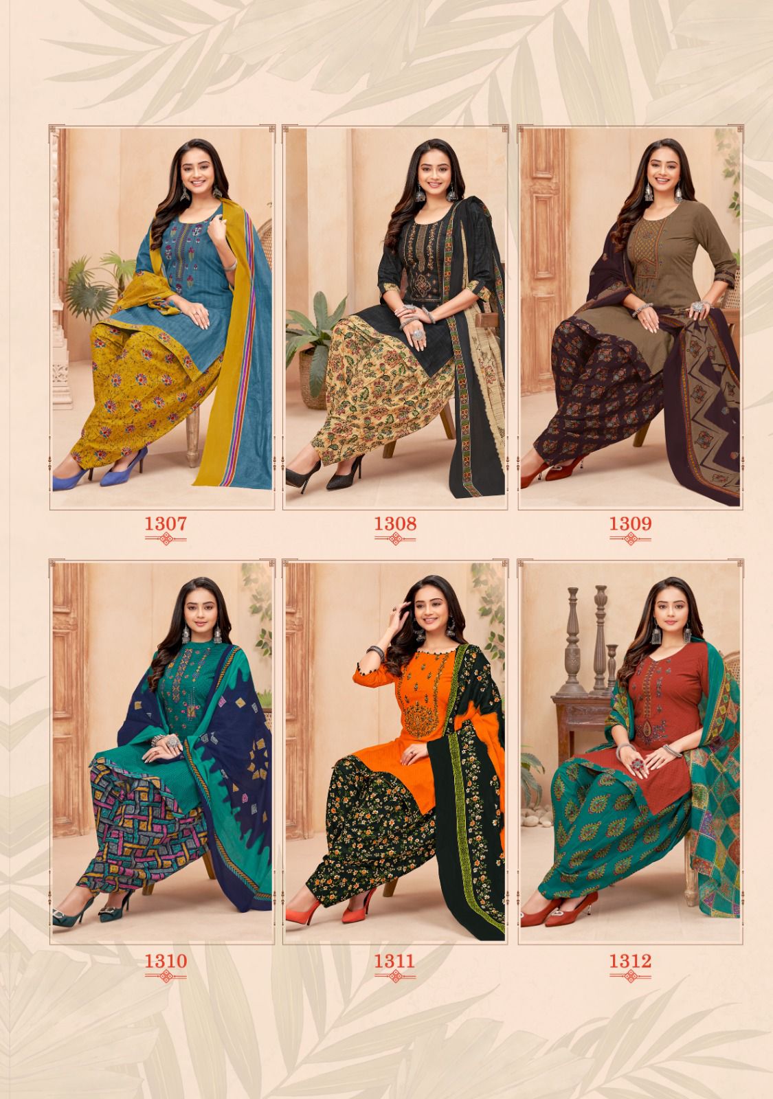 Balaji Raspberry Vol 13 Embroidery Cotton Dress Material
